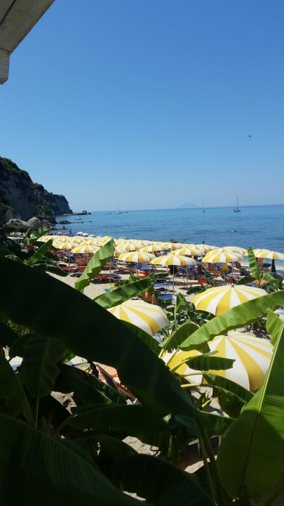 Blick auf den Hotelstrand Aldiana Club Rocca Nettuno Calabria