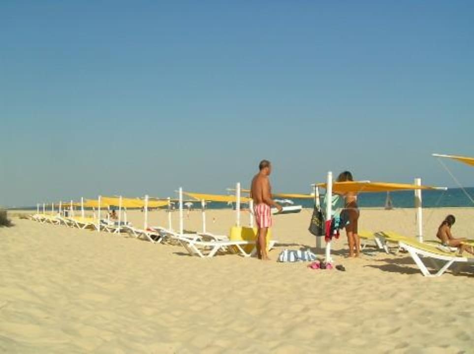 Kostenpflichtige Strandliegen Golden Club Cabanas