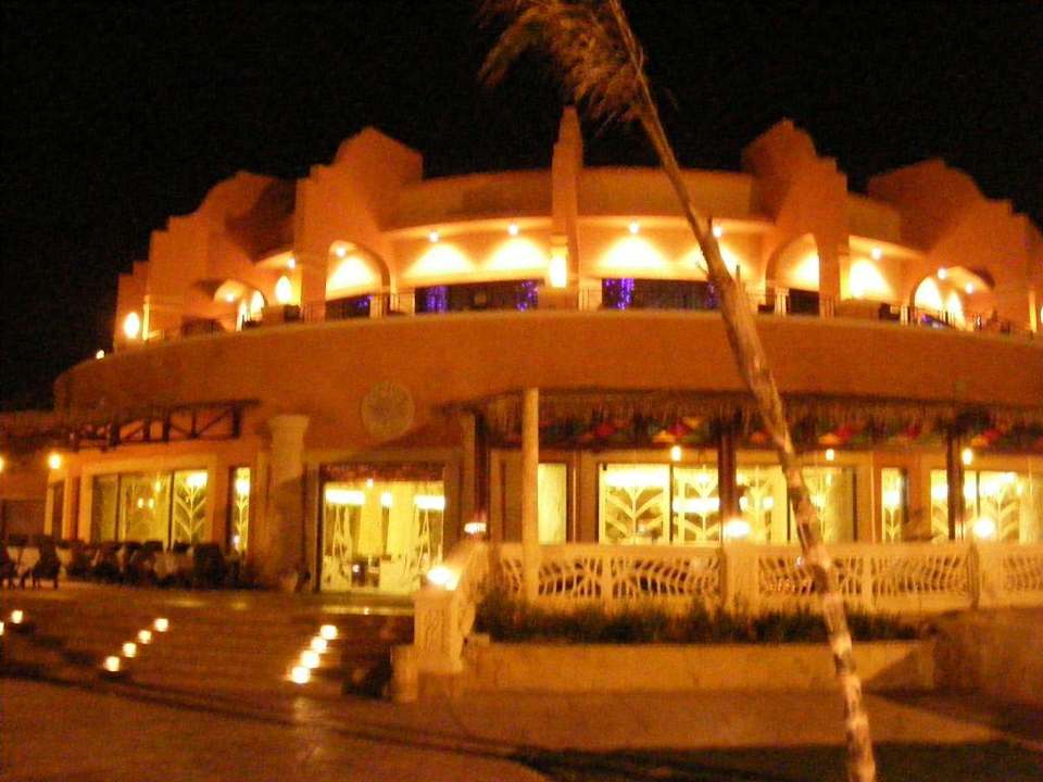 Main restaurant at night Sentido Caribbean World Soma Bay