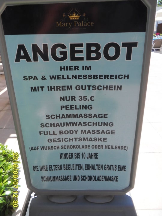 Hier werden Sie ausgiebig verwöhnt Mary Hotel Side