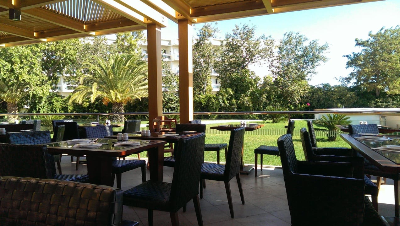 Terrasse vom Hauptrestaurant Mitsis Faliraki