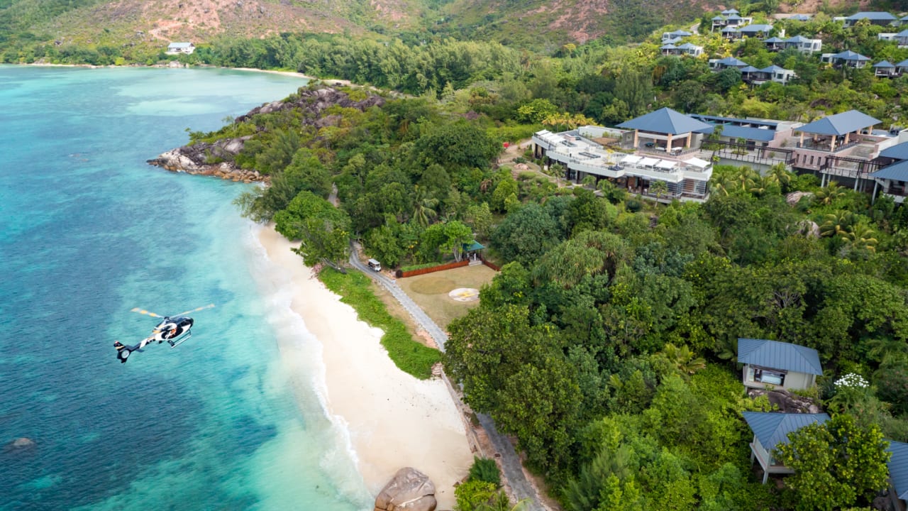 Außenansicht Raffles Seychelles