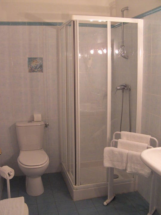 Bad von Zimmer Nr. 13 Hotel Le Scandola