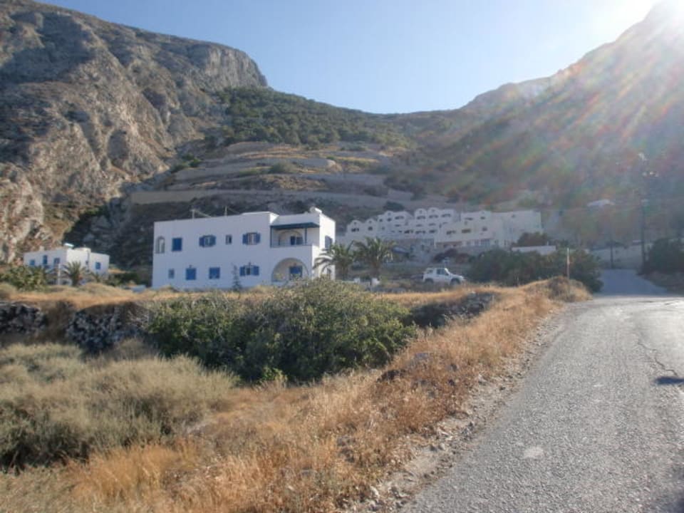 Blick vom Strand Hotel Epavlis