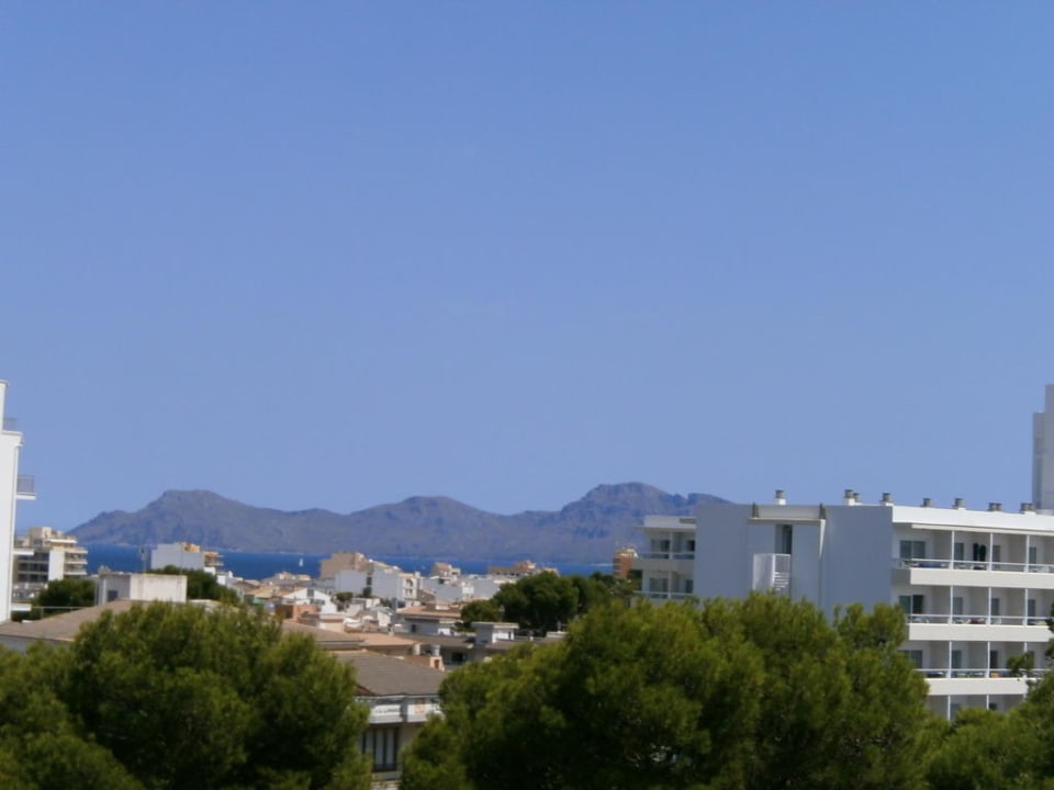 Blick vom Balkon Aparthotel Can Picafort Palace