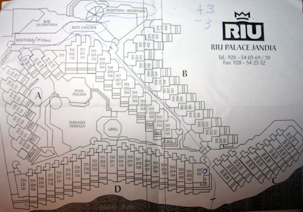 Zimmerübersicht Hotel Riu Palace Jandia