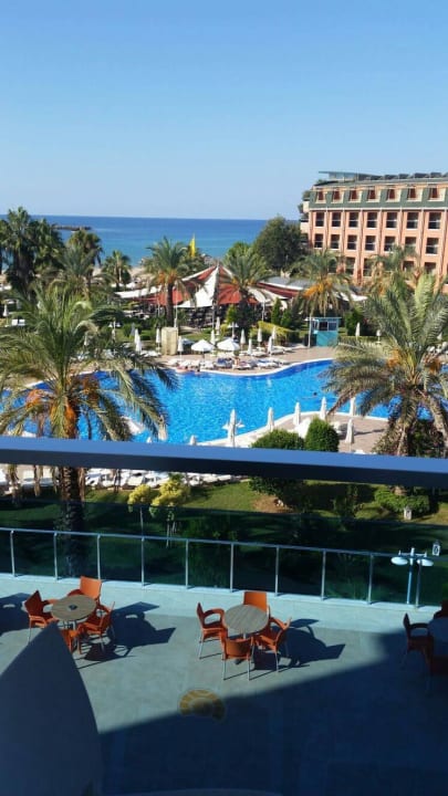 Blick vom Balkon 3. Etage Annabella Diamond Hotel & Spa