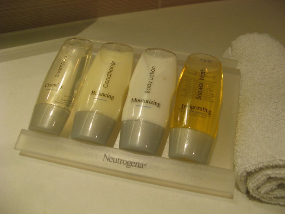 Pflegeprodukte im Badezimmer Hilton Garden Inn Frankfurt Airport