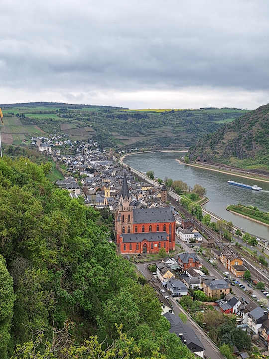 Ausblick Rheintal-Jugendherberge Oberwesel