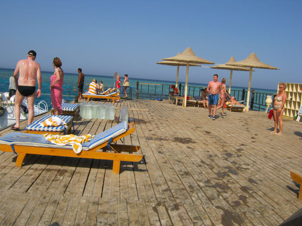 Plattform am Ende des Stegs Stella Beach Resort & Spa Makadi Bay