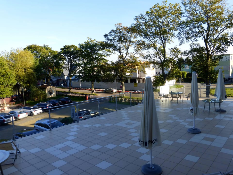 "Terrasse auf Schwimmbad"  Król Plaza Spa&Wellness