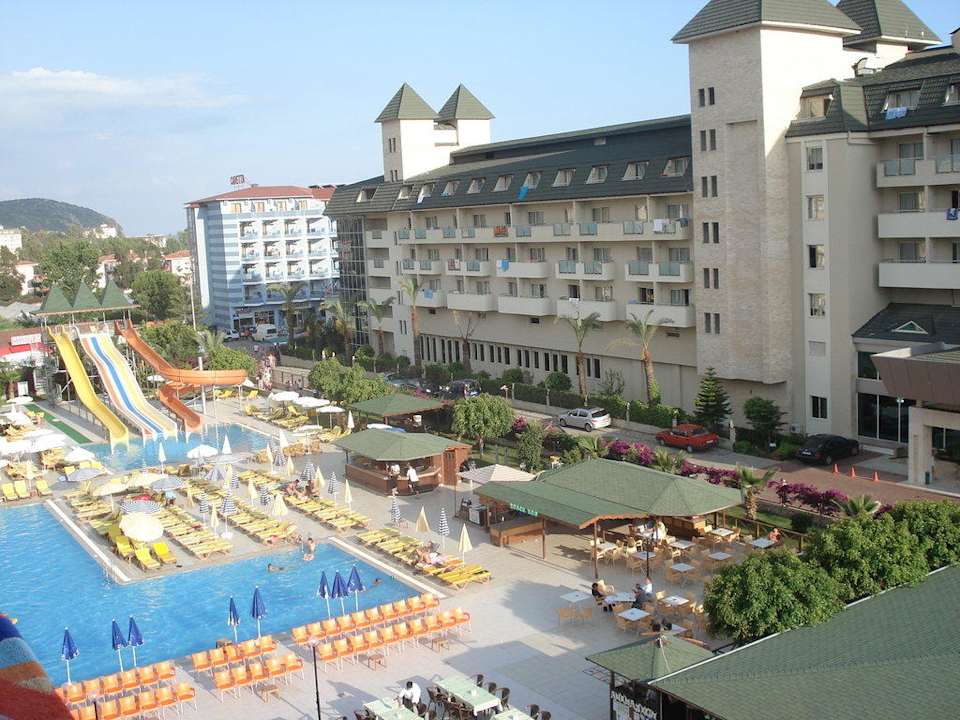 Widok z balkonu Xeno Eftalia Resort Hotel