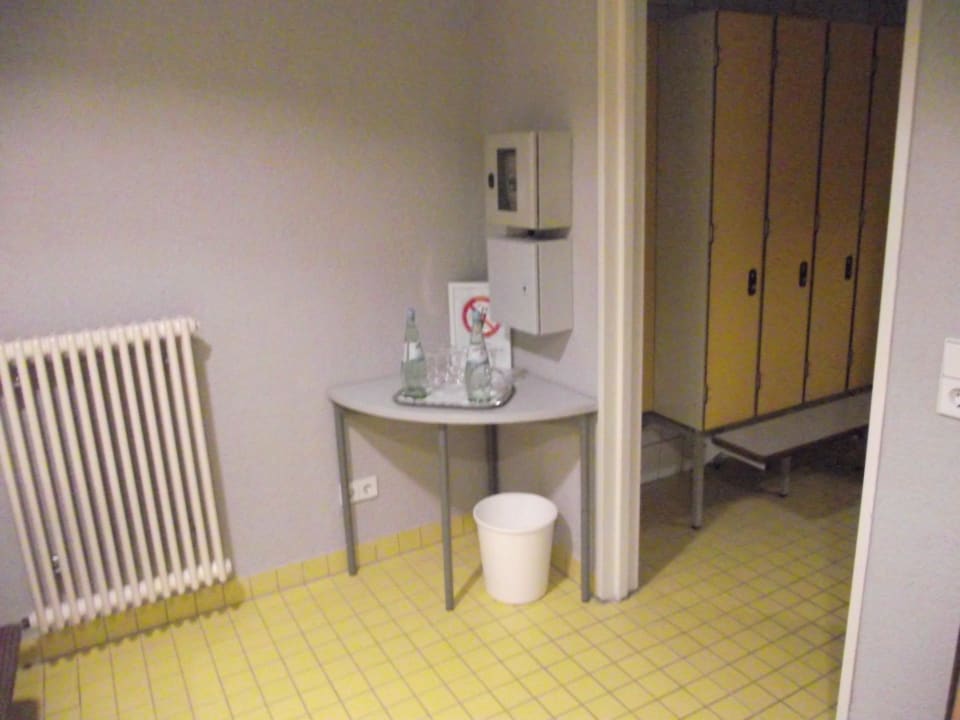 Vor der Sauna Fora Hotel Hannover