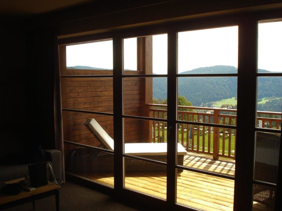 Aussicht vom Zimmer Hotel Chalet Mirabell