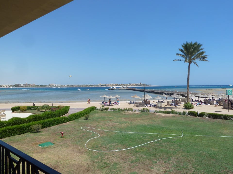 Ausblick aus Zimmer mit Meerblick (Beach-Hotel) Cleopatra Luxury Resort Makadi Bay