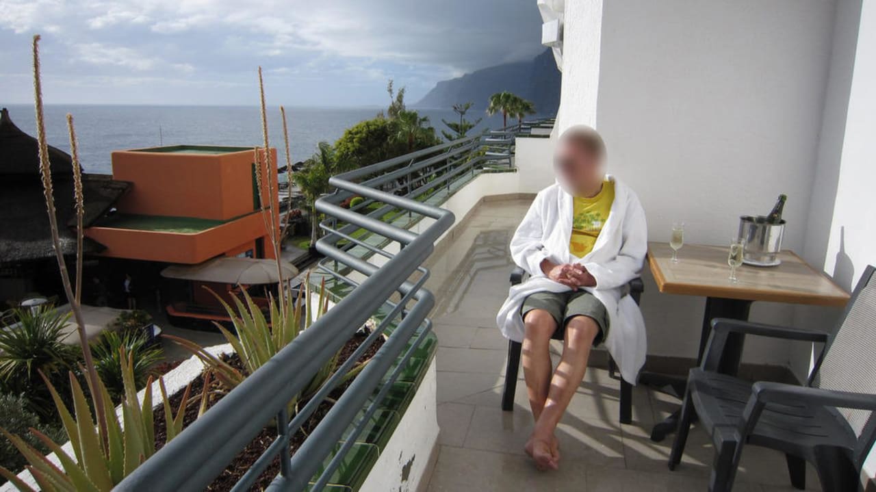 Balcony of junior suite deluxe #709 Barceló Santiago - Adults Only