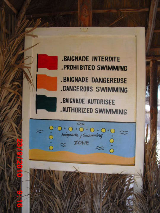 Warnhinweise Strand Djerba Sun Beach Hotel & Spa