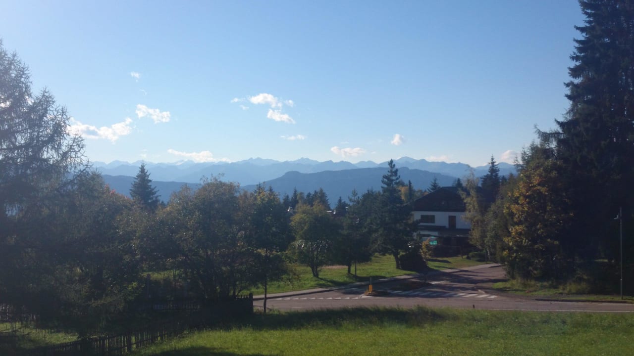 Blick von der Terrasse  Gasthof Wieser
