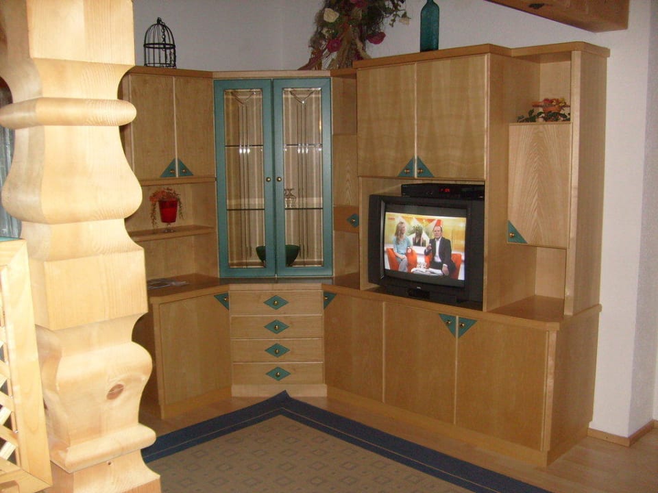 Zicht op tv hoek Ferienhaus Steindl