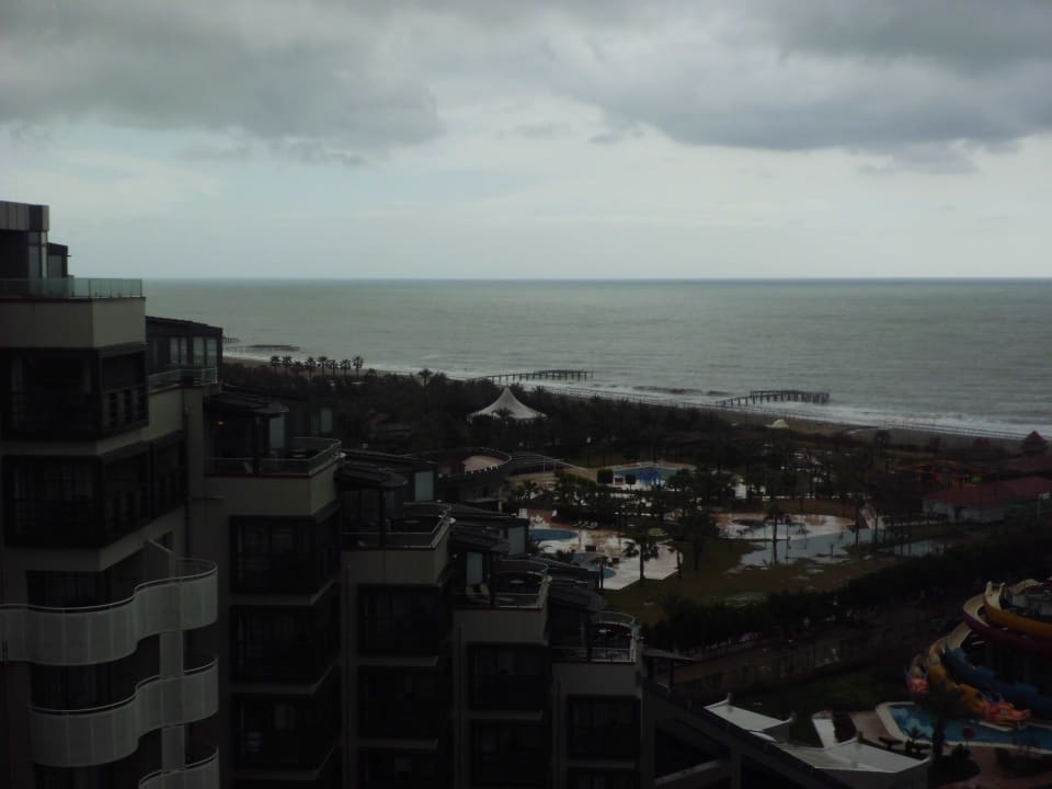View from 8th floor down to beach Limak Lara Deluxe Hotel & Resort