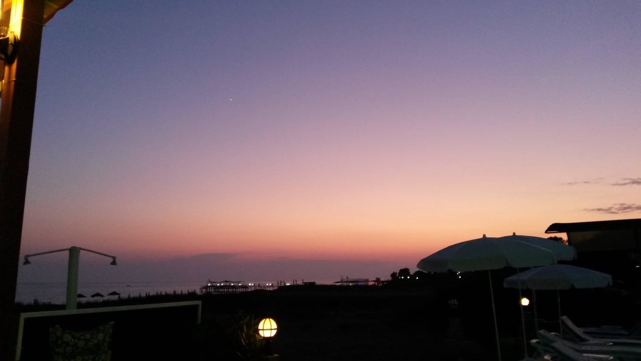 Abendblick von der Terrasse Önder Yildiz Hotel