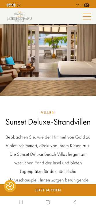 Zimmer Adaaran Select Meedhupparu Island Resort - Premium All Inclusive