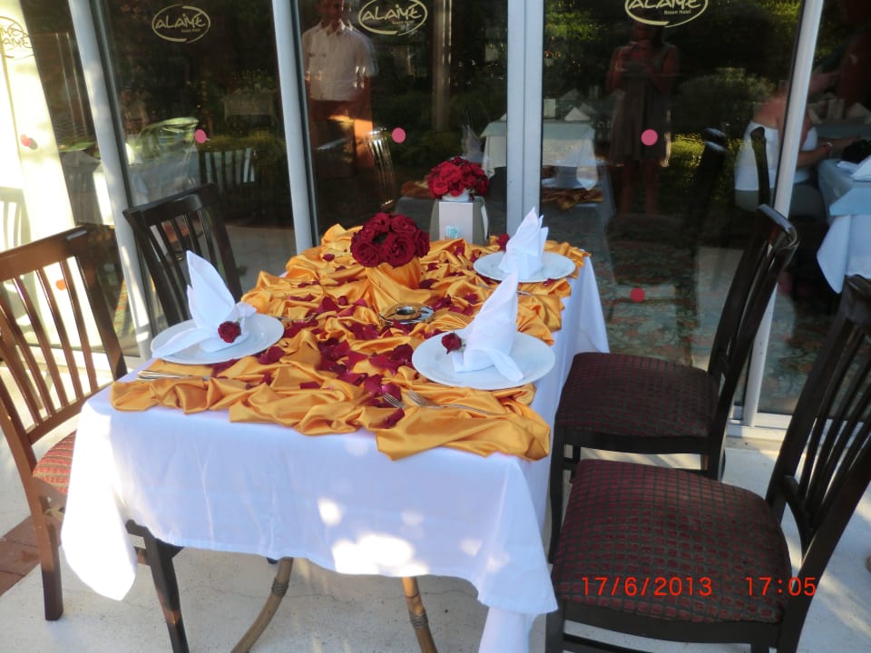 Tischdeko Alaiye Resort & Spa