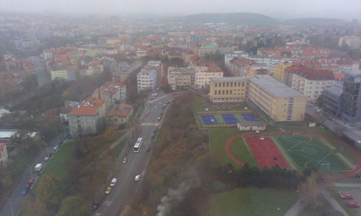 Pohled z pokoje Grand Hotel Prague Towers
