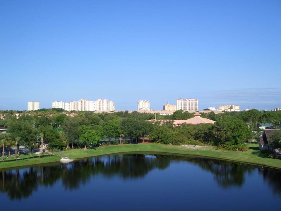 Blick vom Balkon. Hotel Inn at Pelican Bay