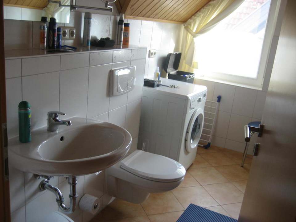 Badezimmer Hafendorf Rheinsberg Ferienhaus Merker S 16