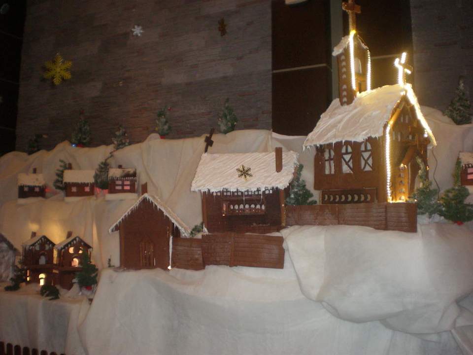 Christmas display at the main restaurant Limak Lara Deluxe Hotel & Resort