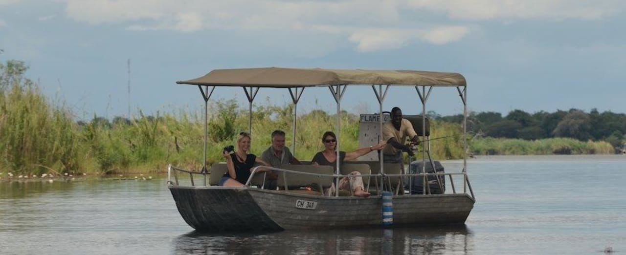 Game boat drive Chobe Water Villas