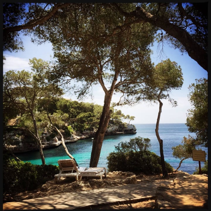 Aussicht von den Liegen in der eigenen Bucht ROBINSON CALA SERENA