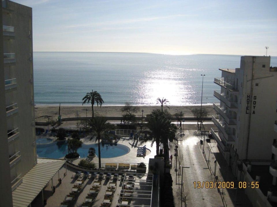 Sonnenaufgang  vom Balkon Sabina Hotel & Suites
