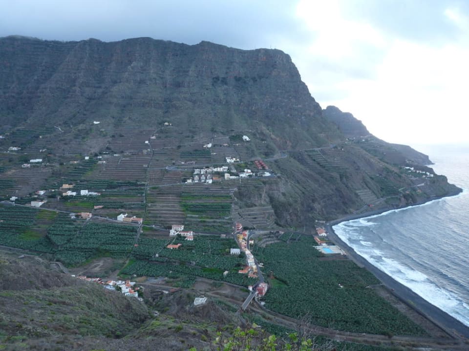 Tal und Strand von Hermigua Finca Los Veroles