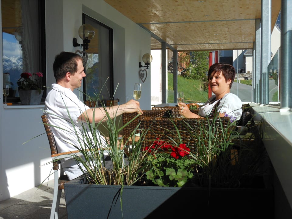 Genuß auf unserer neuen Terrasse Hotel Bergerhof