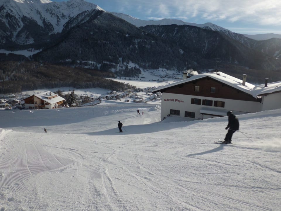 Skipiste am Haus Berghotel Plagött