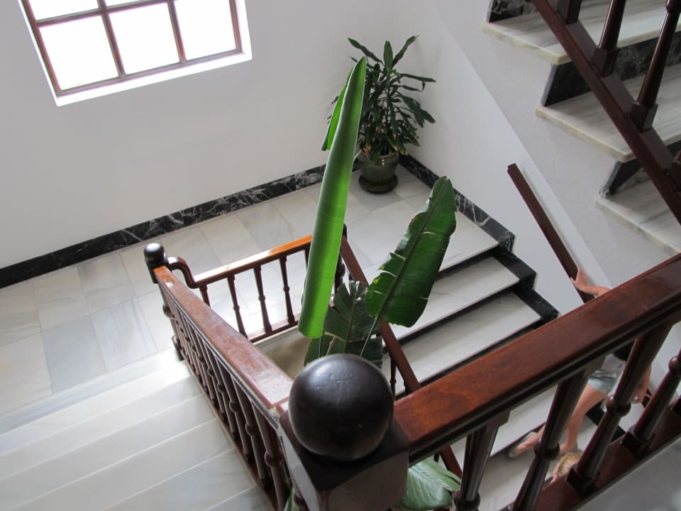 Treppe zu den Zimmern Hotel Osiris