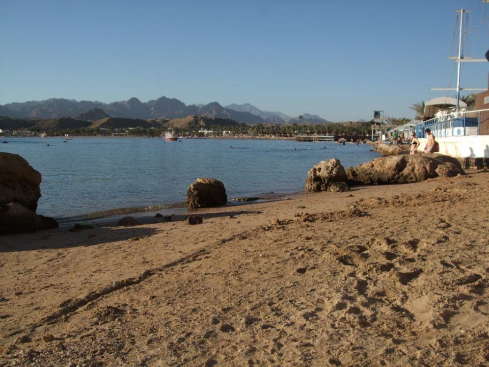 Ein kleiner Sandstrand für Kinder. Albatros Sharm Resort
