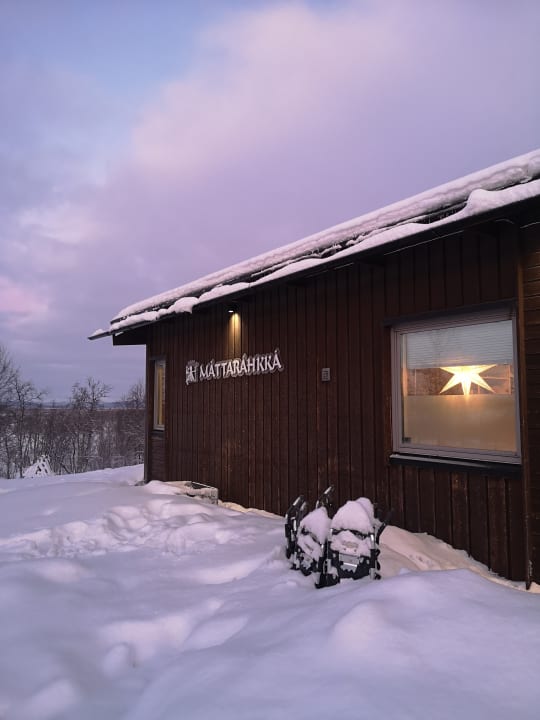 Außenansicht Máttaráhkká Northern Lights Lodge