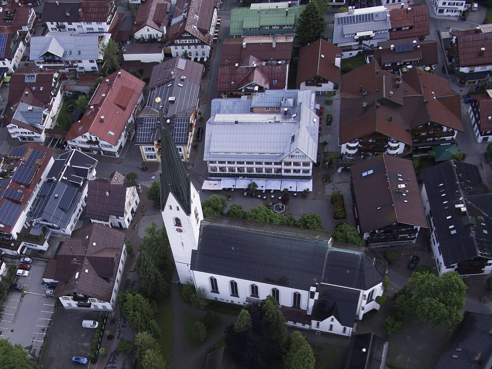 Hotel Mohrenaus der Vogelperspektive Hotel Mohren