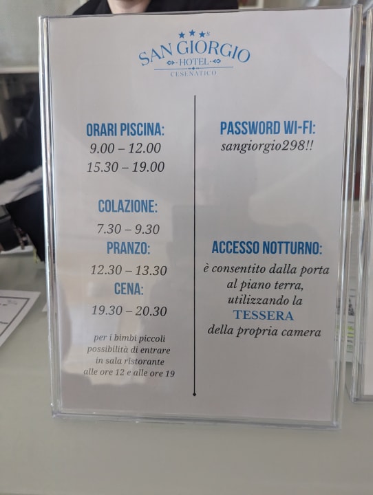 Lobby Hotel San Giorgio