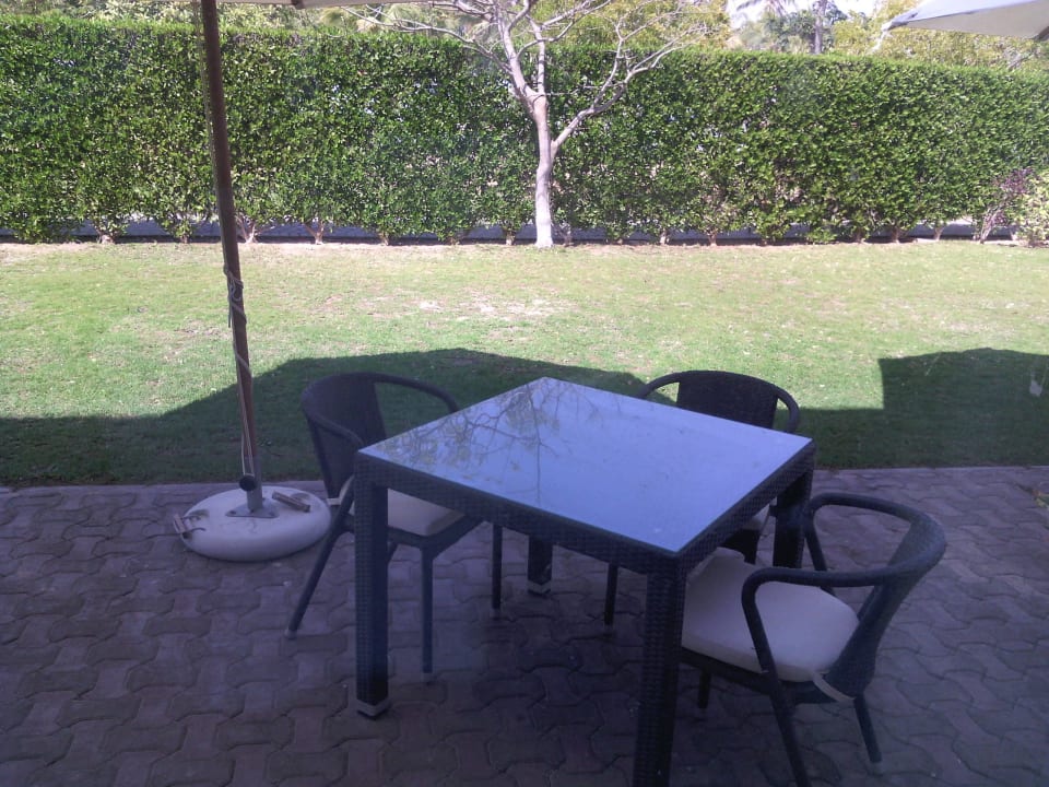 Unser Tisch auf der Terrasse Crowne Plaza Salalah