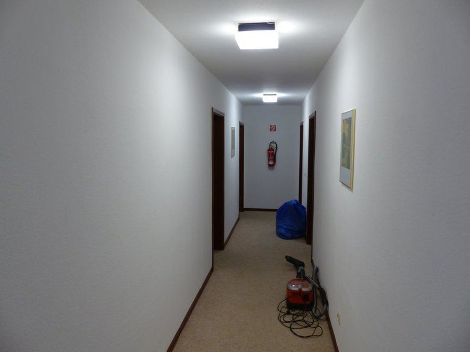 Flur zu den Zimmern Pension am Rathaus