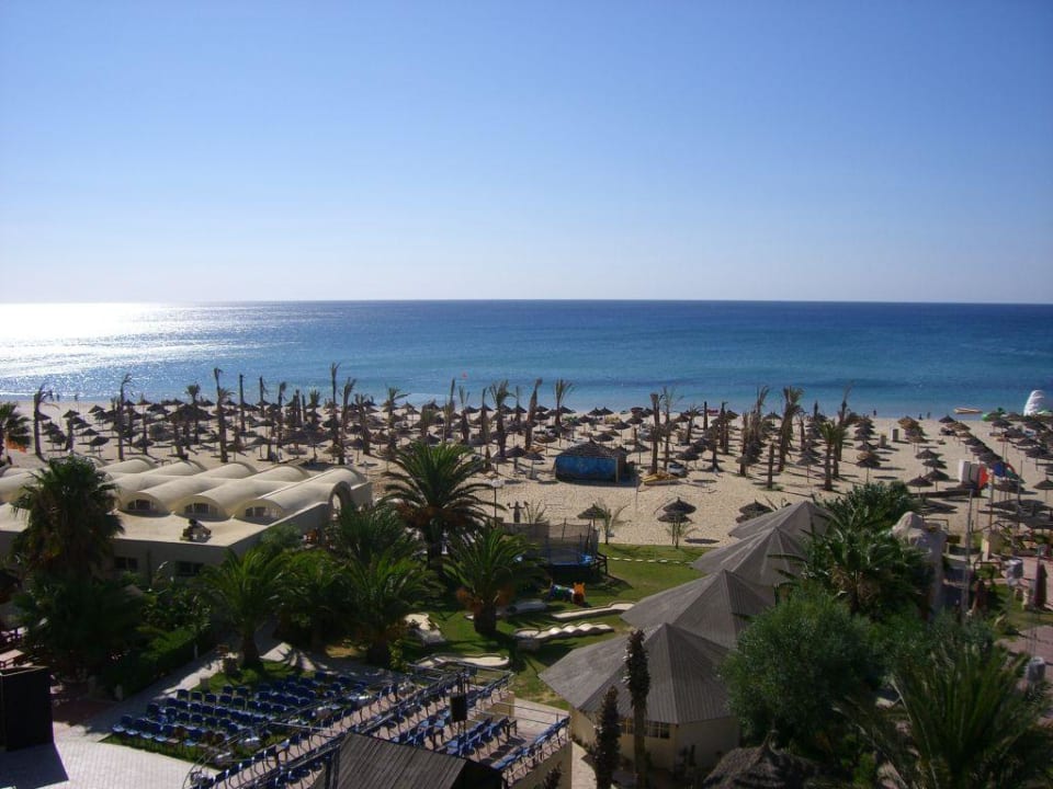 Blick zum Strand Hotel Paradis Palace