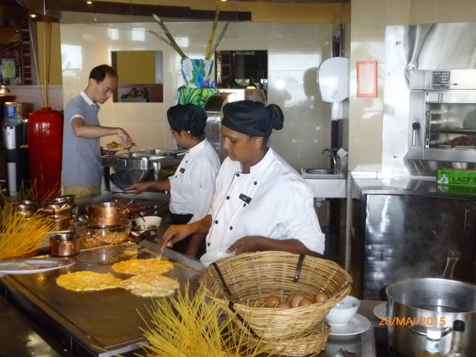 Frühstück: hier Omlettbar Le Meridien Ile Maurice