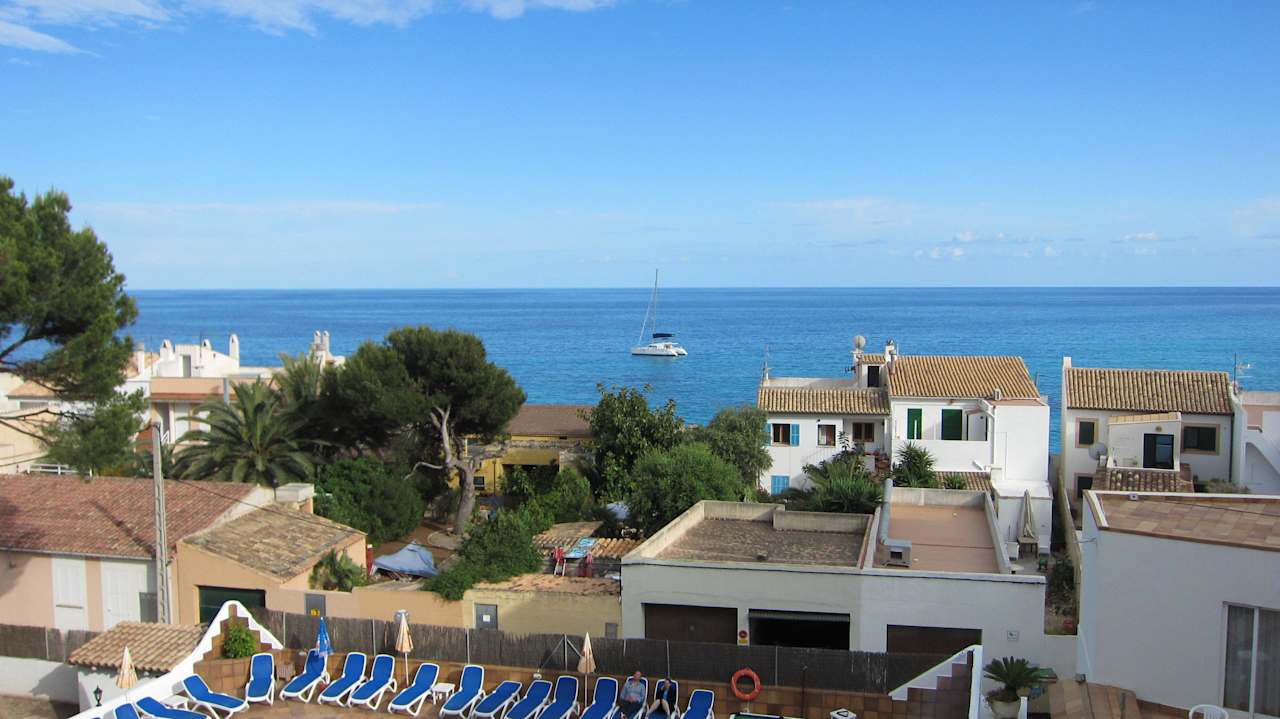 Ausblick vom Balkon Hotel Clumba
