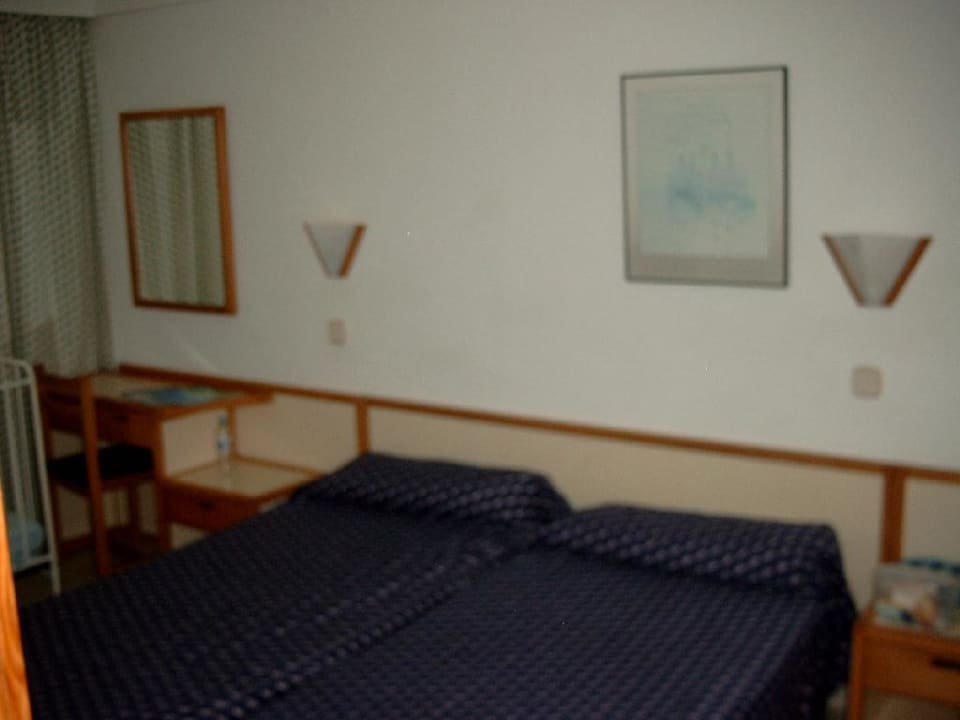 Schlafzimmer im Bungalow blau punta reina