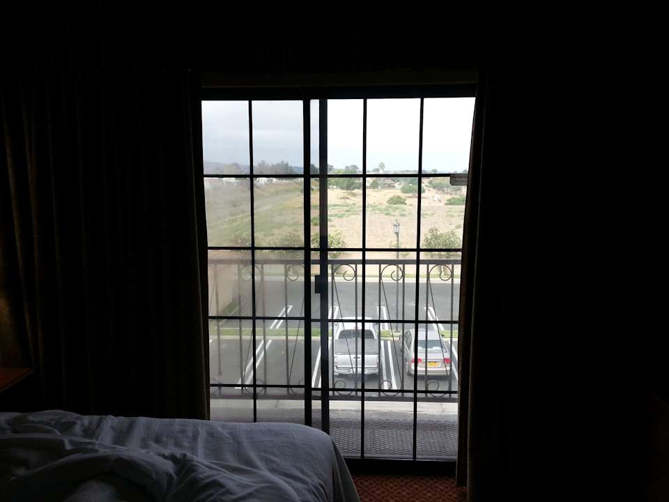 Careful not to step on the mini balcony Hotel Embassy Suites Lompoc Central Coast VAFB