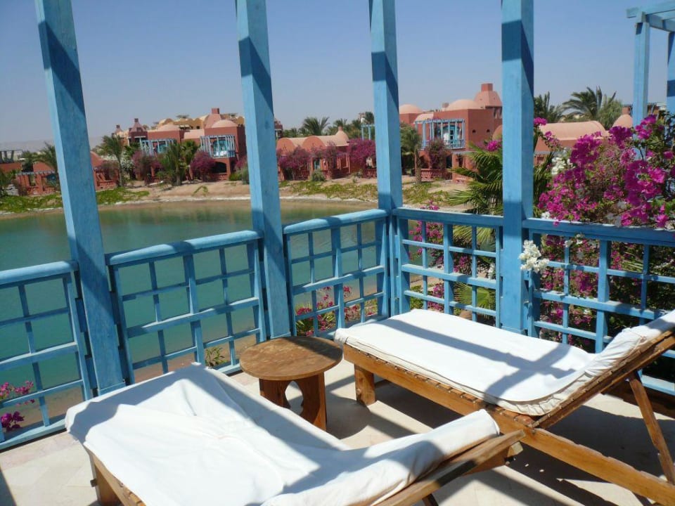 Balkon des Zimmers 8000er Block Sheraton Miramar Resort El Gouna